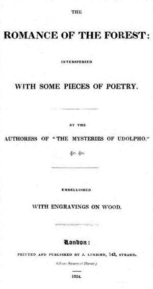 [Gutenberg 64701] • The Romance of the Forest / interspersed with some pieces of poetry.